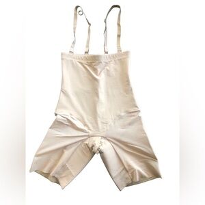 HoneyLove SculptWear High Waist Thigh Tummy Shaper Sz. M Boning Max Support Sand